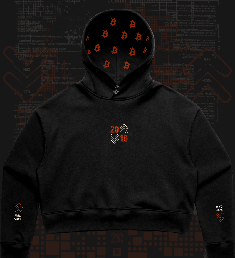 2016 Difficulty Adjustment - Premium Women's Crop Hoodie