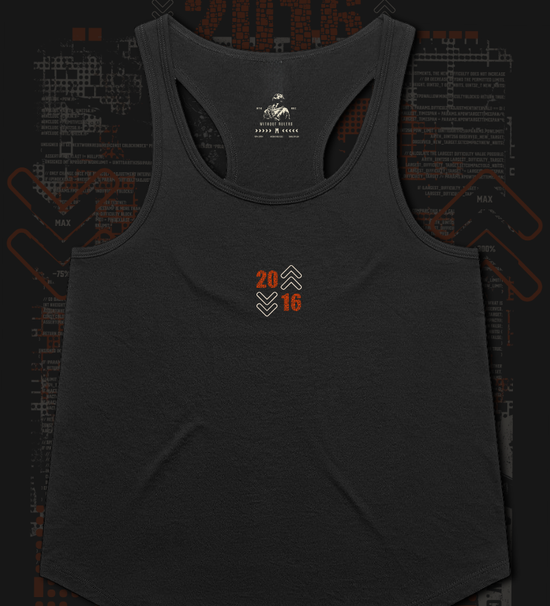2016 Difficulty Adjustment - Premium Women's Racerback