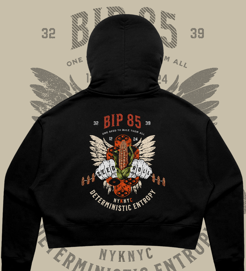 BIP-85 Premium Women's Crop Hoodie