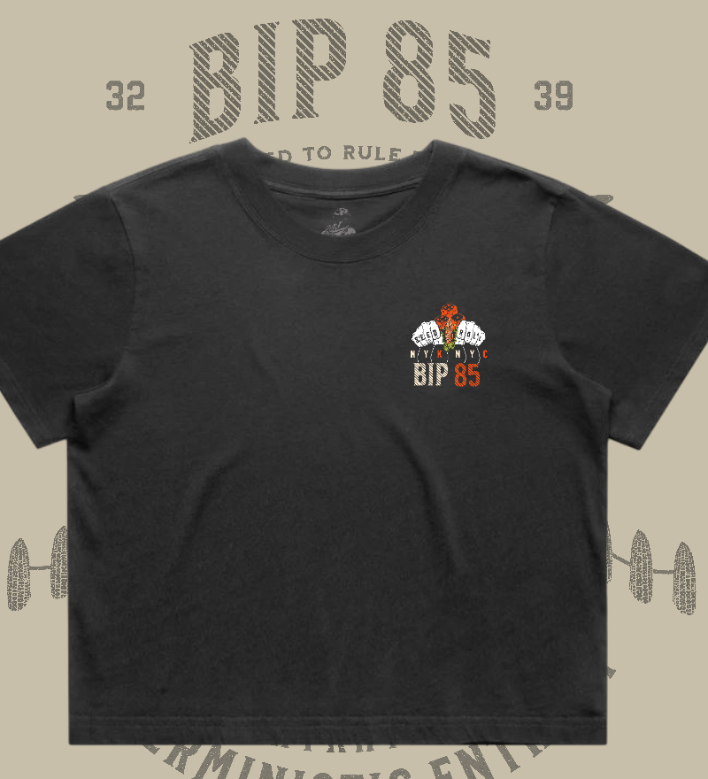 BIP-85 Premium Women's Heavy Faded Crop Top