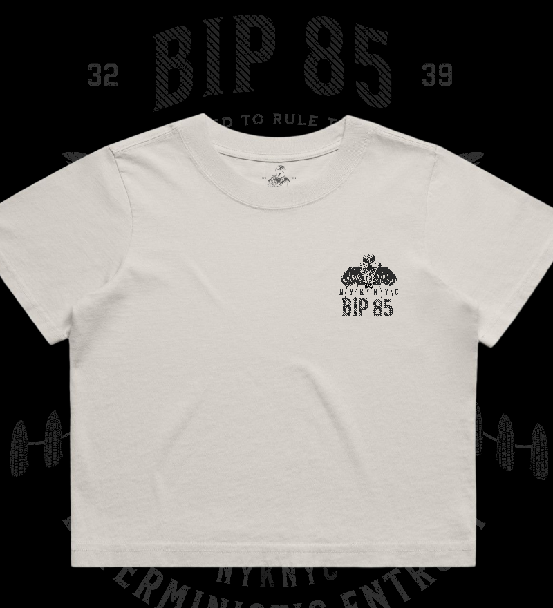 BIP-85 Premium Women's Heavy Faded Crop Top