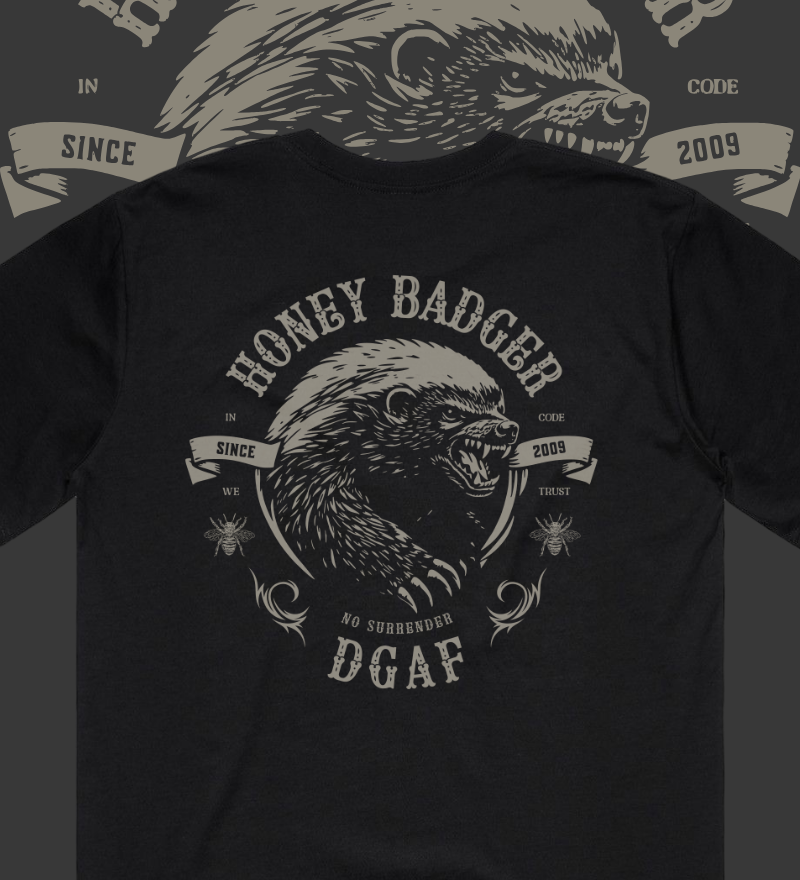 Honey Badger DGAF - Premium T-Shirt