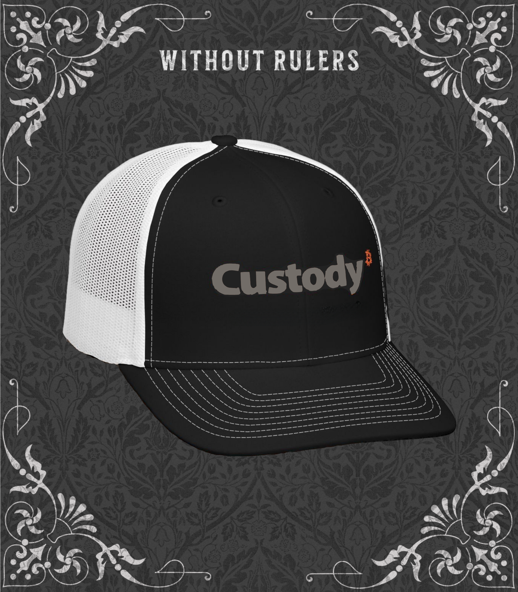 "Custody" Embroidered Snapback Trucker Hat