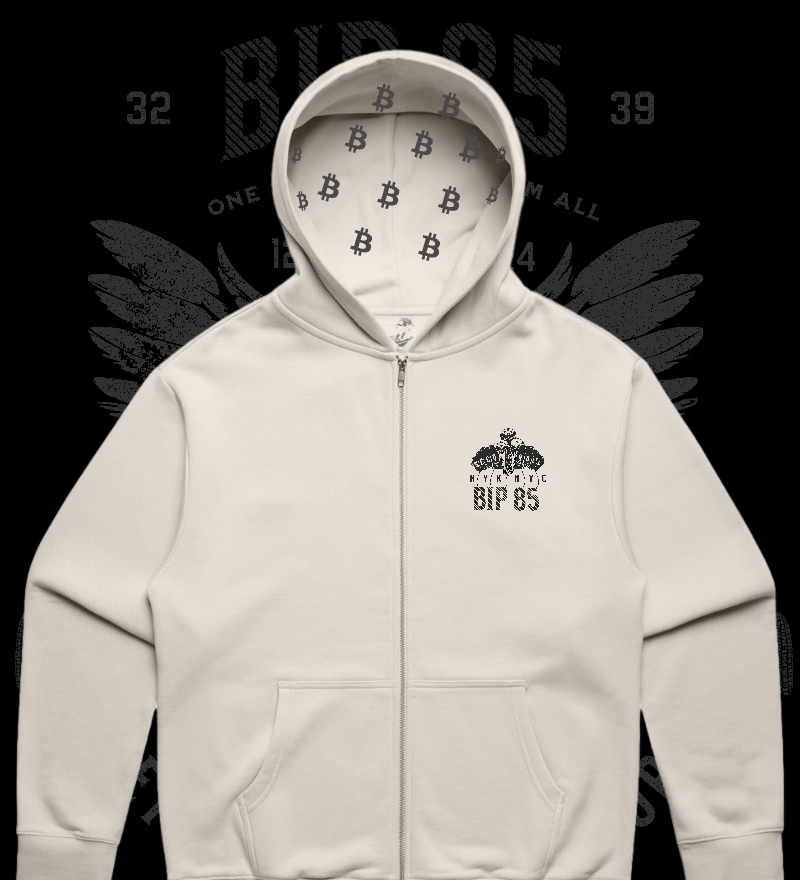 BIP-85 Premium Full Zip Hoodie