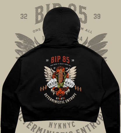 BIP-85 Premium Women's Crop Hoodie