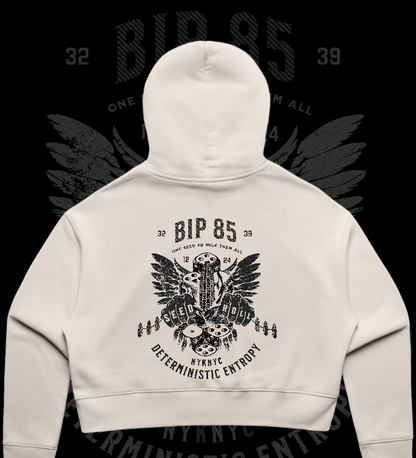 BIP-85 Premium Women's Crop Hoodie