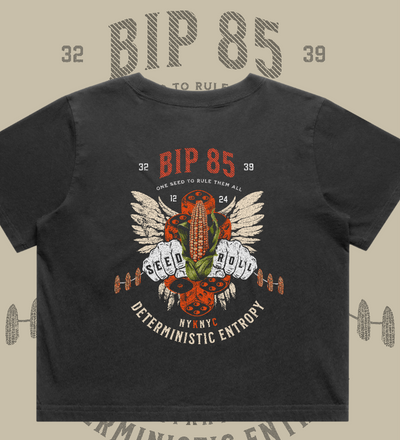 BIP-85 Premium Women's Heavy Faded Crop Top