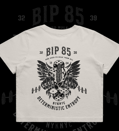 BIP-85 Premium Women's Heavy Faded Crop Top