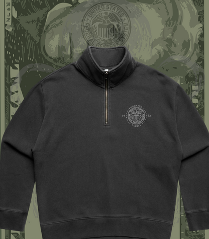 Cartel - 1/4-Zip Women's Premium Sweatshirt (Grey and White)