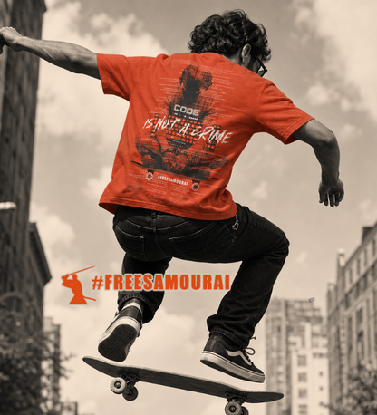 #FreeSamourai "Code is Not a Crime" Turbo Version Premium T-Shirt