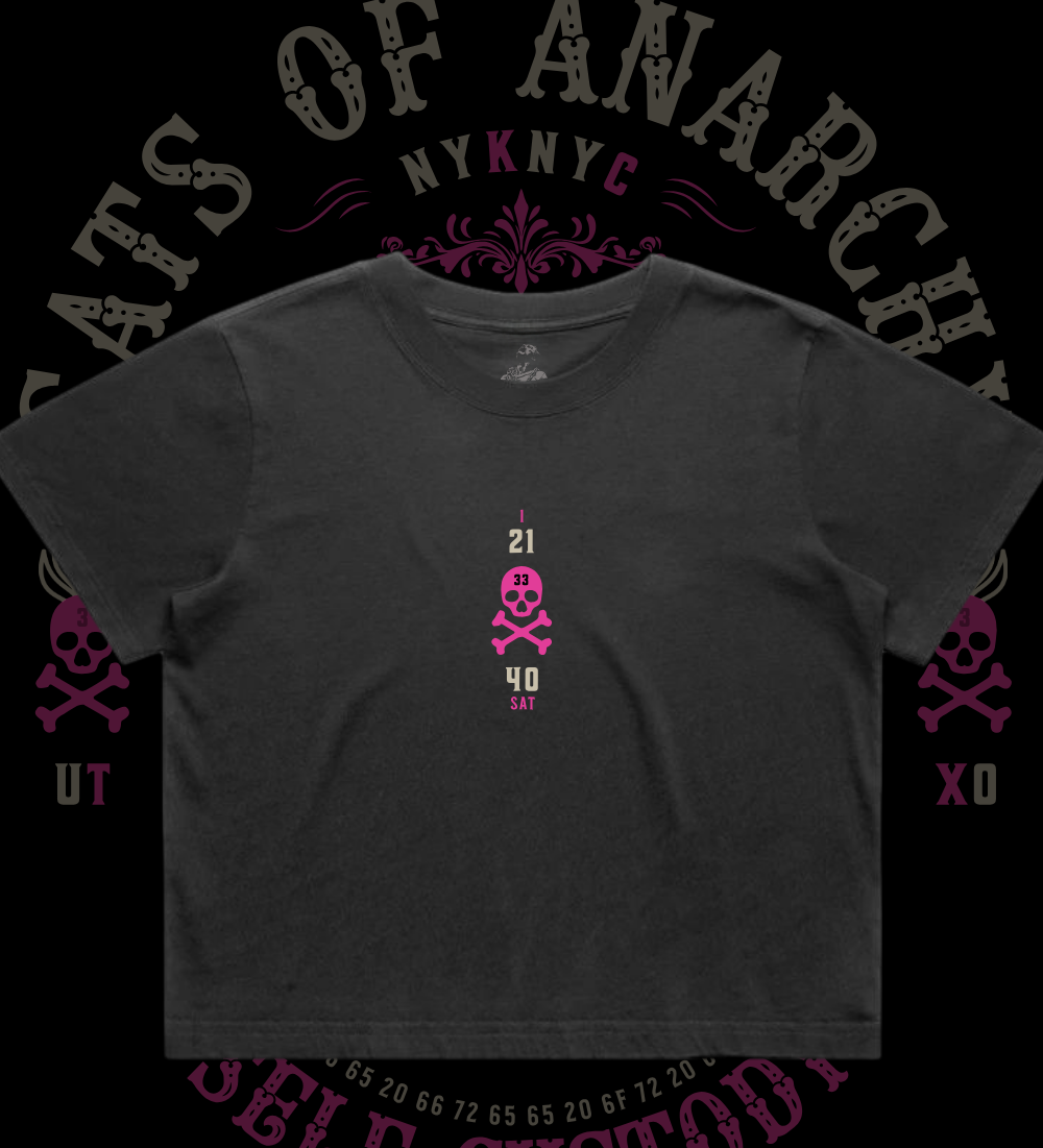 Sats of Anarchy - Women's Premium Croptop