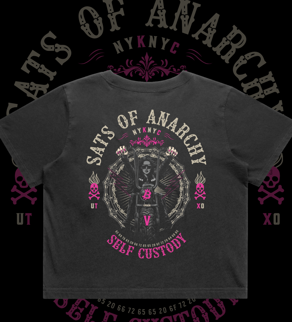 Sats of Anarchy - Women's Premium Croptop