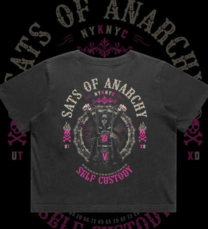Sats of Anarchy - Women's Premium Croptop