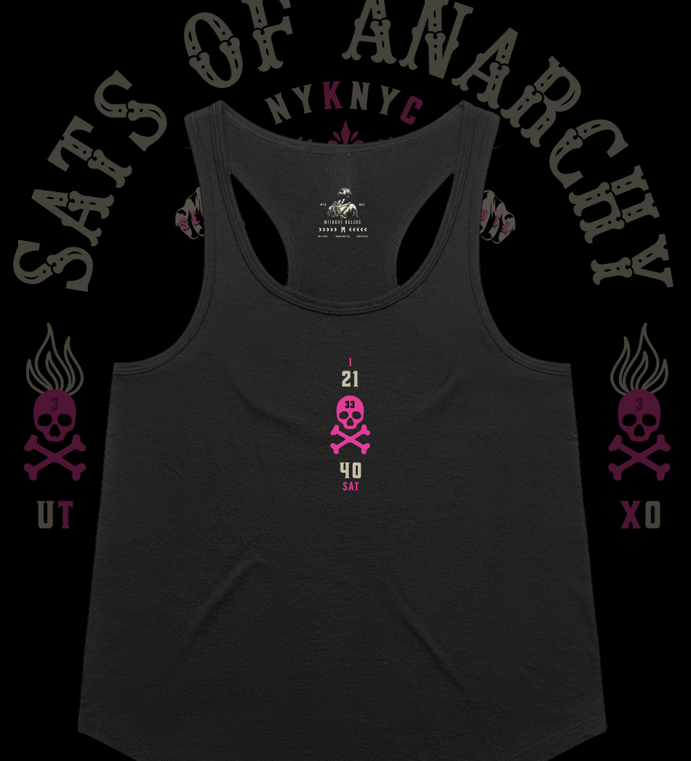 Sats of Anarchy - Women's Premium Racerback