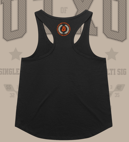 UTXO University Premium Womens Racerback