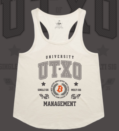 UTXO University Premium Womens Racerback