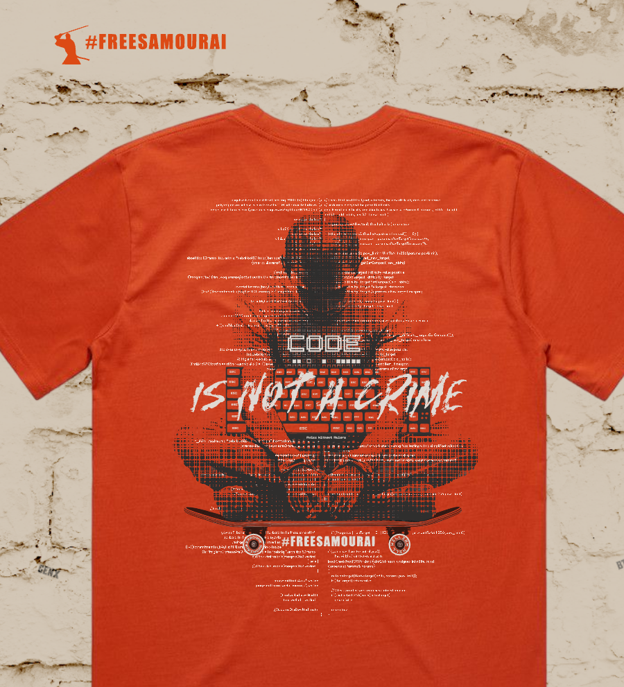 #FreeSamourai "Code is Not a Crime" Turbo Version Premium T-Shirt