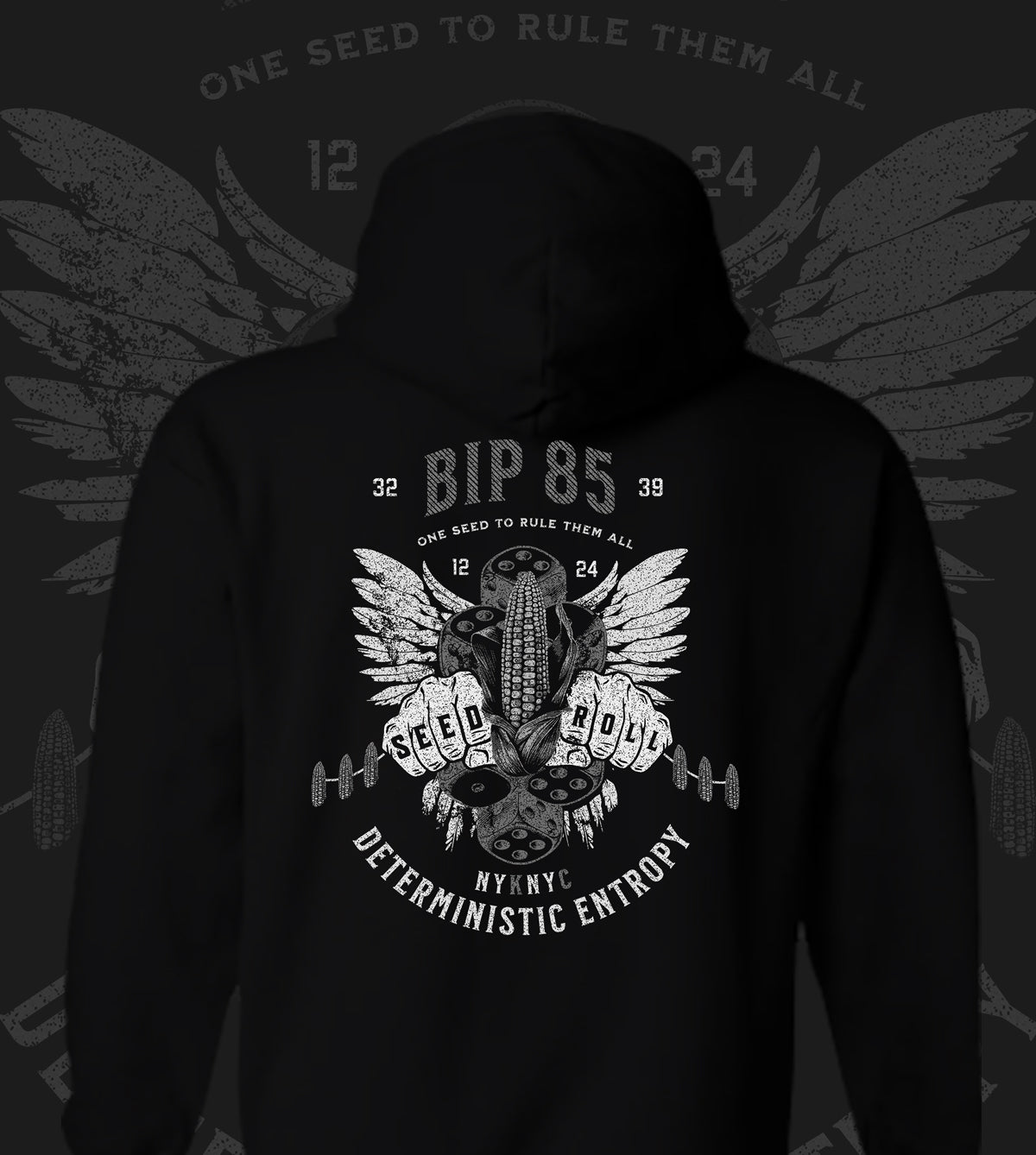 NYKNYC BIP 85 Black and White Hoodie