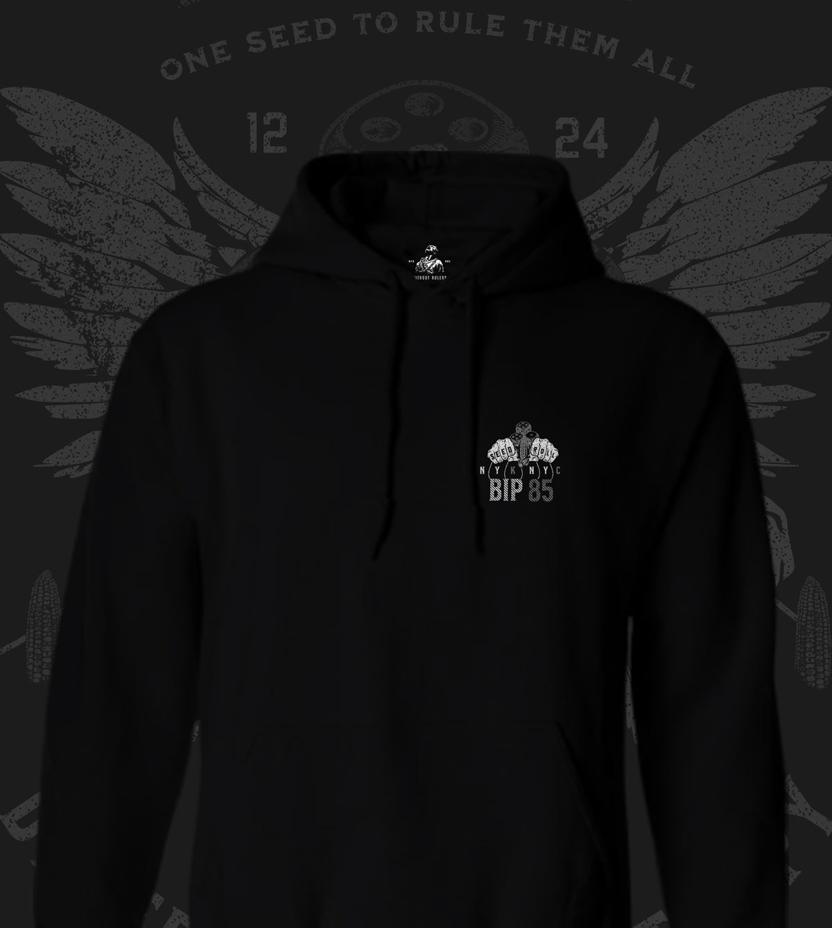 NYKNYC BIP 85 Black and White Hoodie