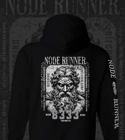Node Runner 8333 - Hoodie - Black & White